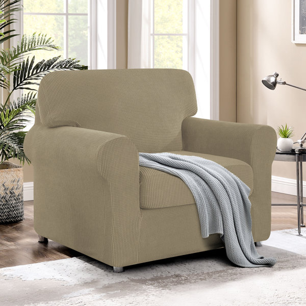 Stretch Separate Box Cushion Armchair Slipcover